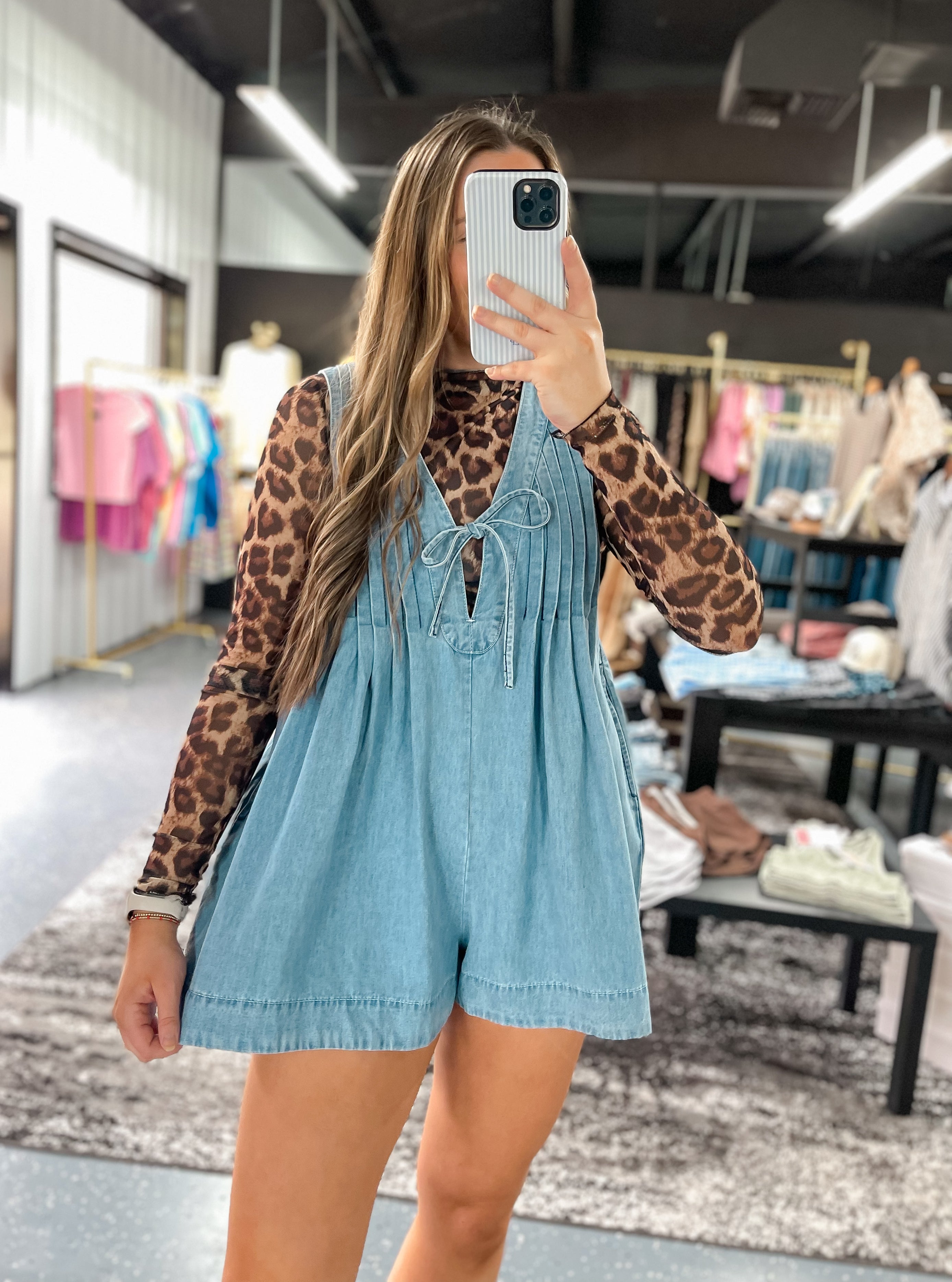 Easy Days Denim Romper