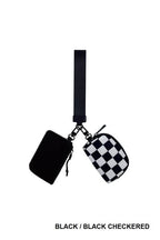 Dual Pouch Wristlet Keychain Wallet
