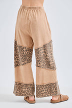Mineral Wash Leopard Tier Pants