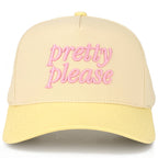 PRETTY PLEASE Embroidered Trucker Hat