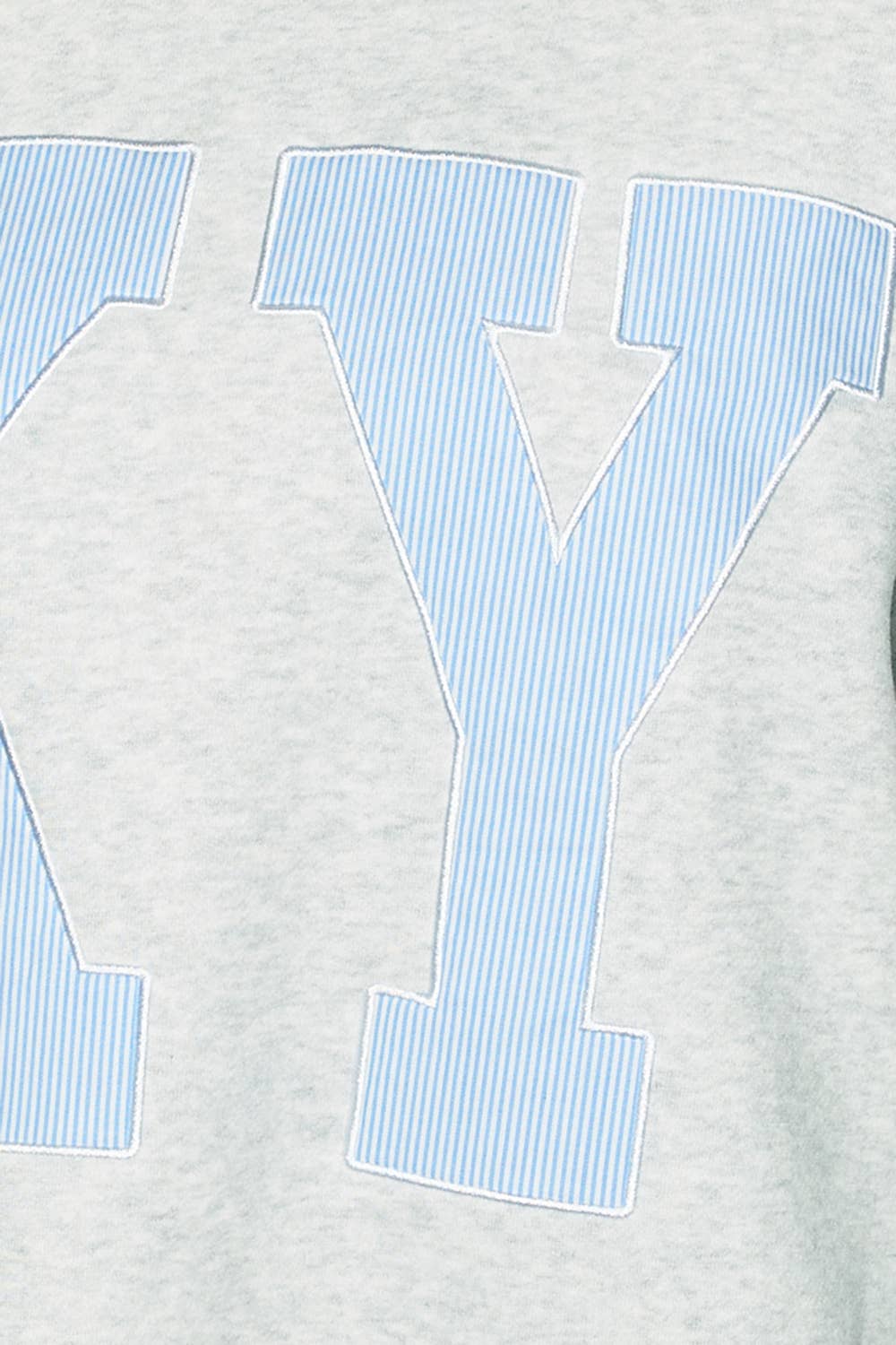 'KY' Stripe-Applique Mock-Neck Sweatshirt