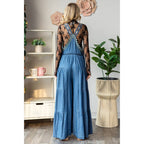 Embroidered Strap Flowy overall