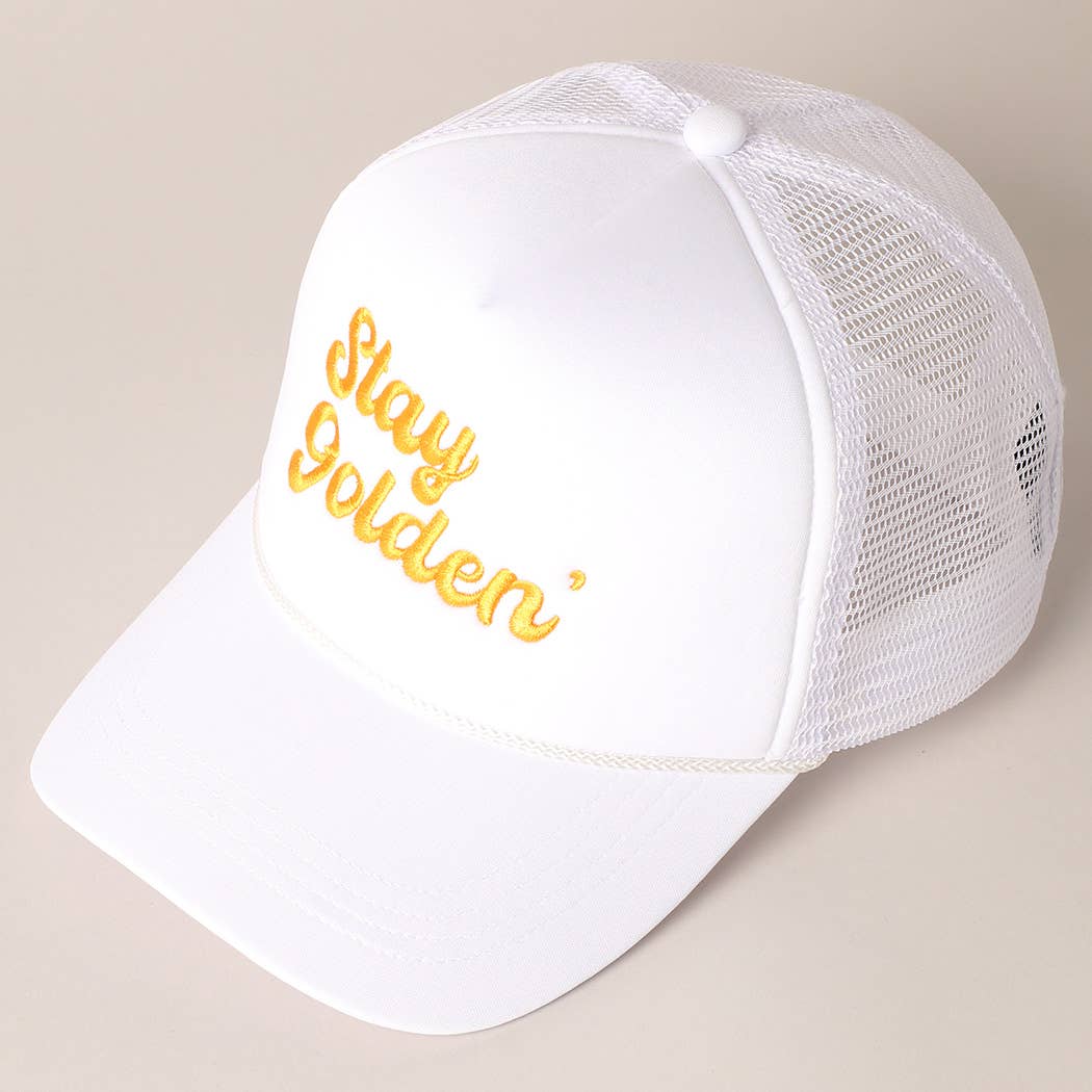 Stay Golden Trucker Hat