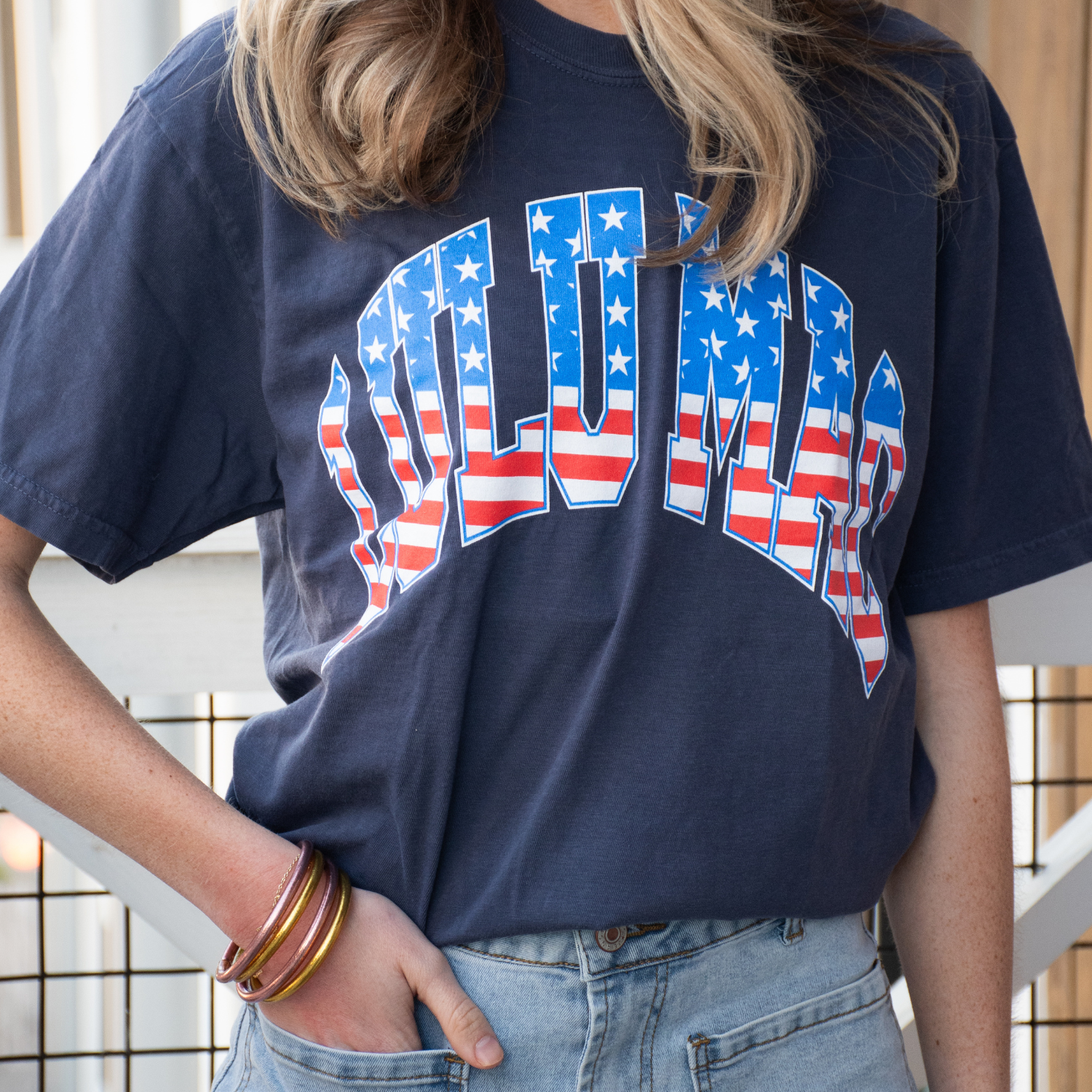 LULU MAC Stars & Stripes Comfort Colors Tee