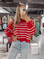 Sadie Sweater - Candy Cane