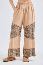 Mineral Wash Leopard Tier Pants