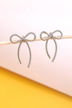 ROPE BOW STUD EARRINGS