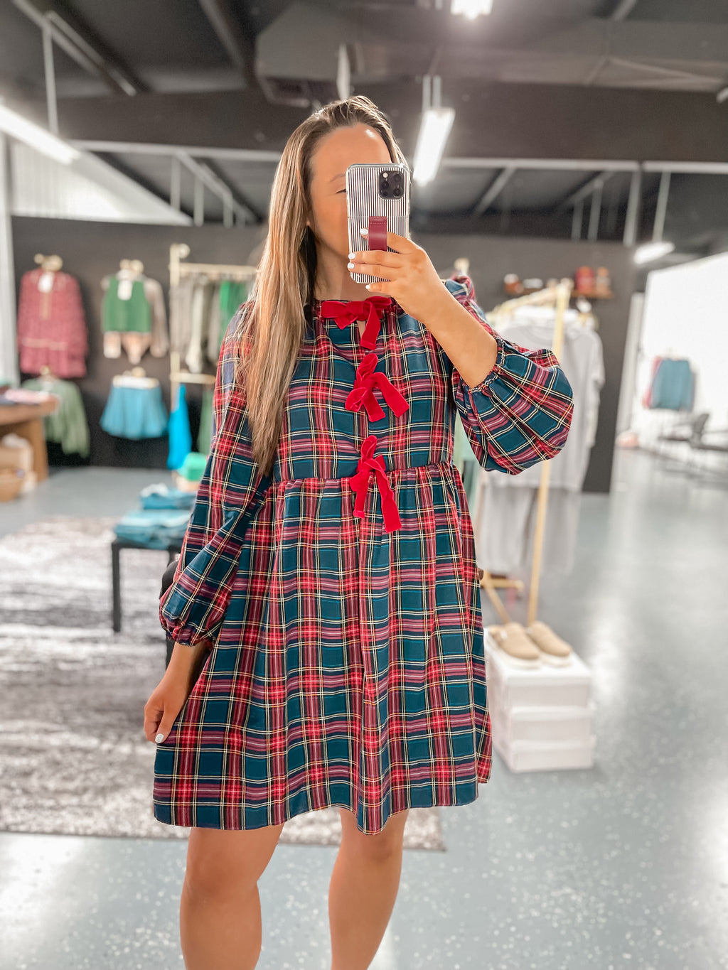 Holiday Cheer Plaid Dress