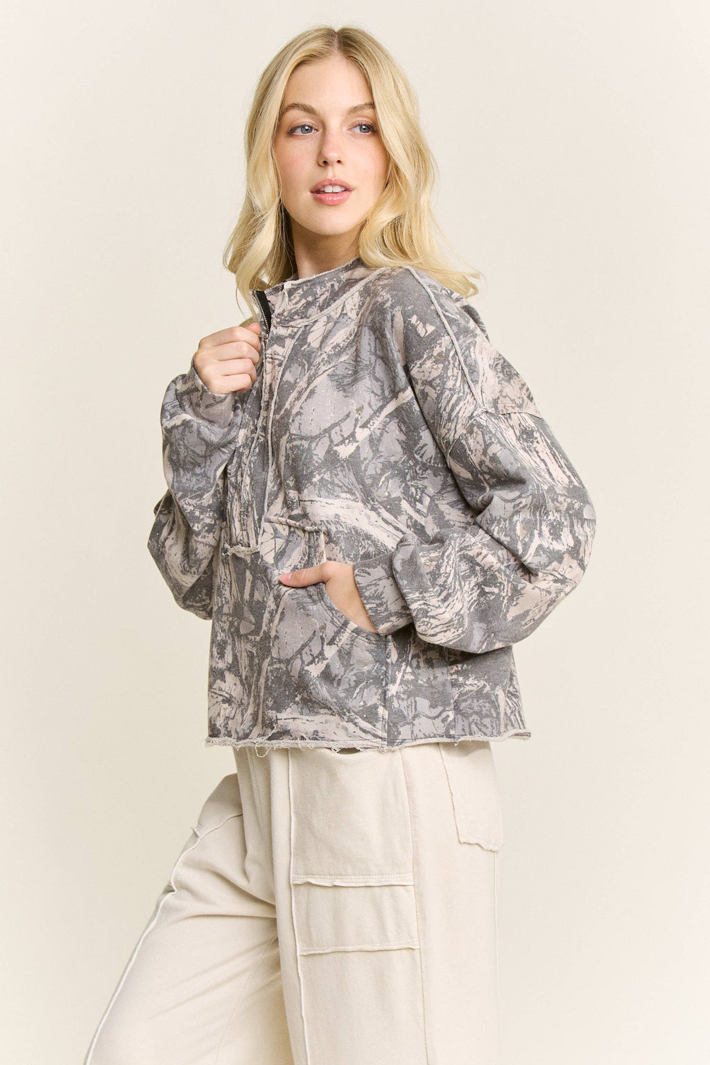 Camo Quarter Zip
