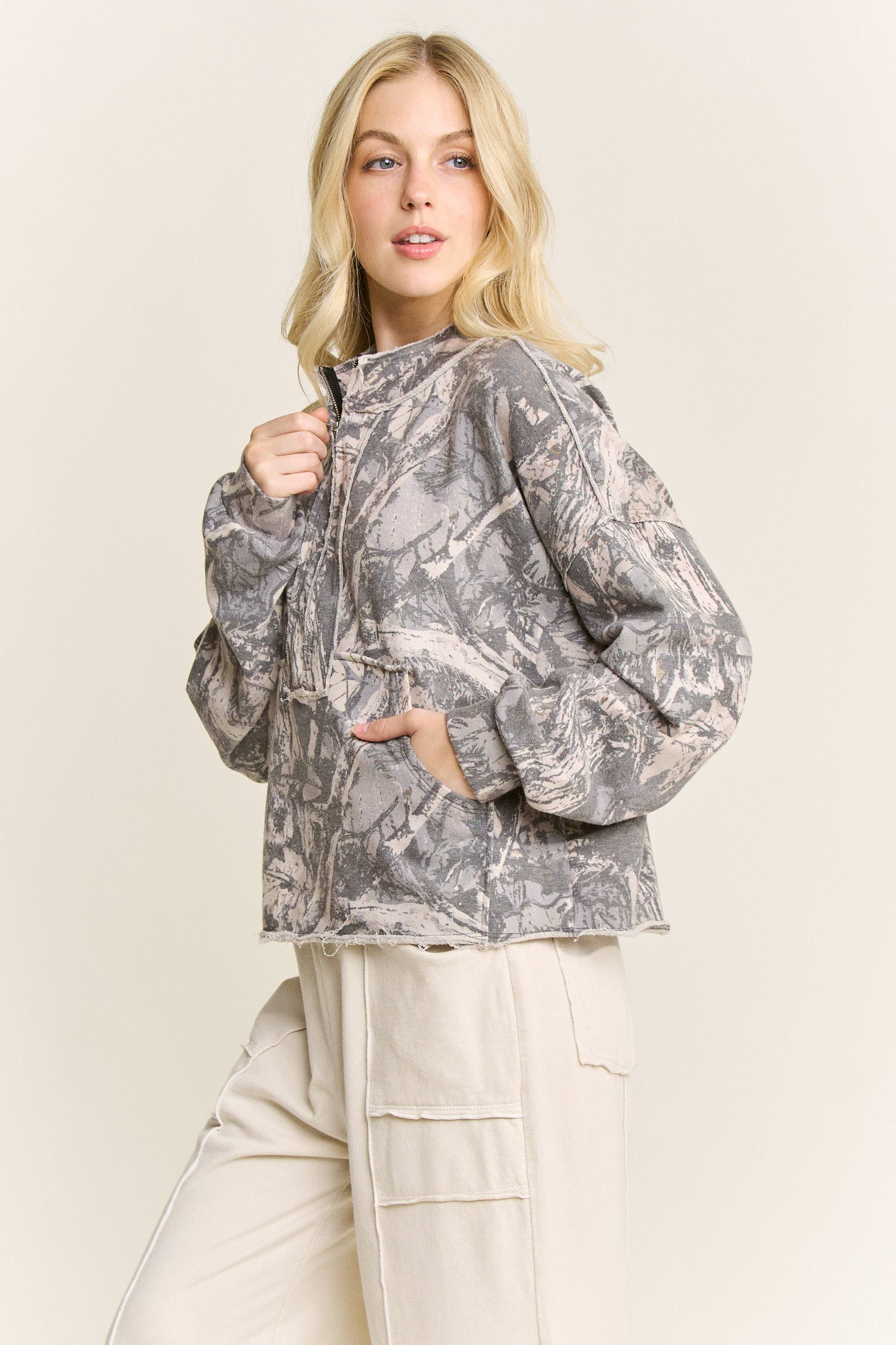 Camo Quarter Zip