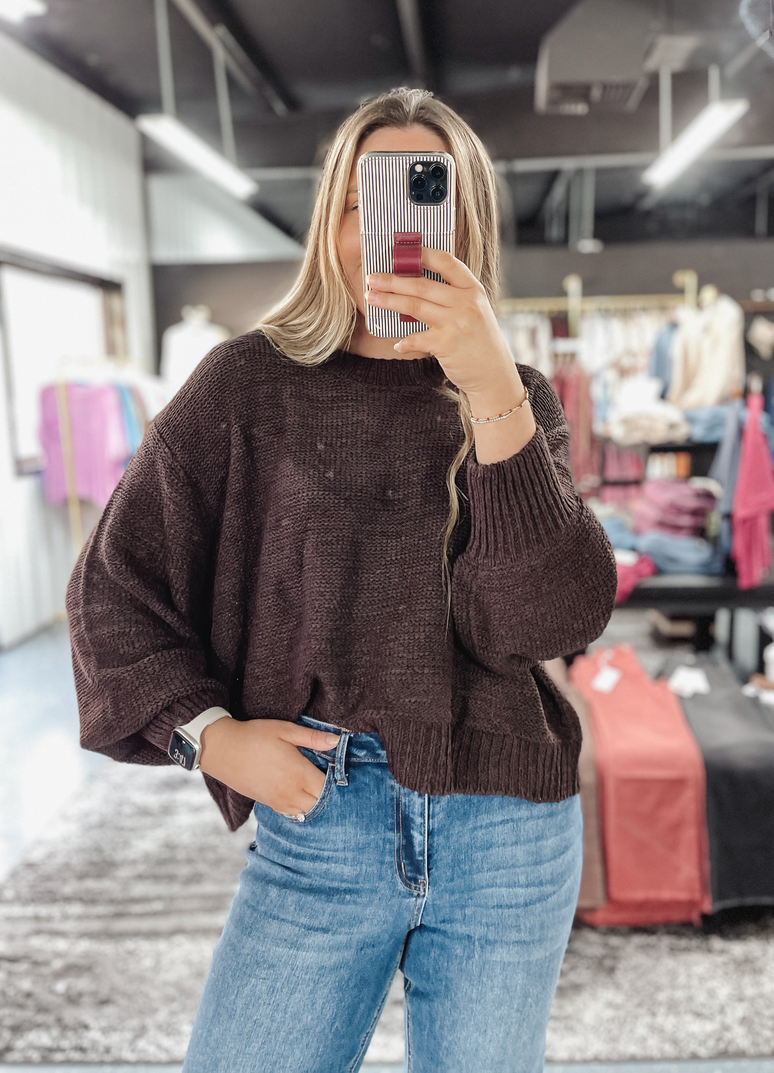 Katie Knit Sweater - Espresso