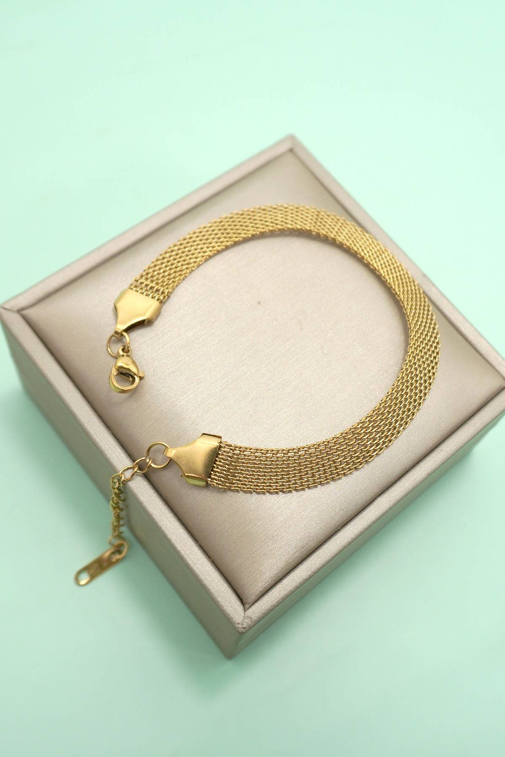 STAINLESS STEEL TARNISH FREE CHUNKY CHAIN BRACELET