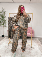 Woodland Camo Fleece Crew Neck