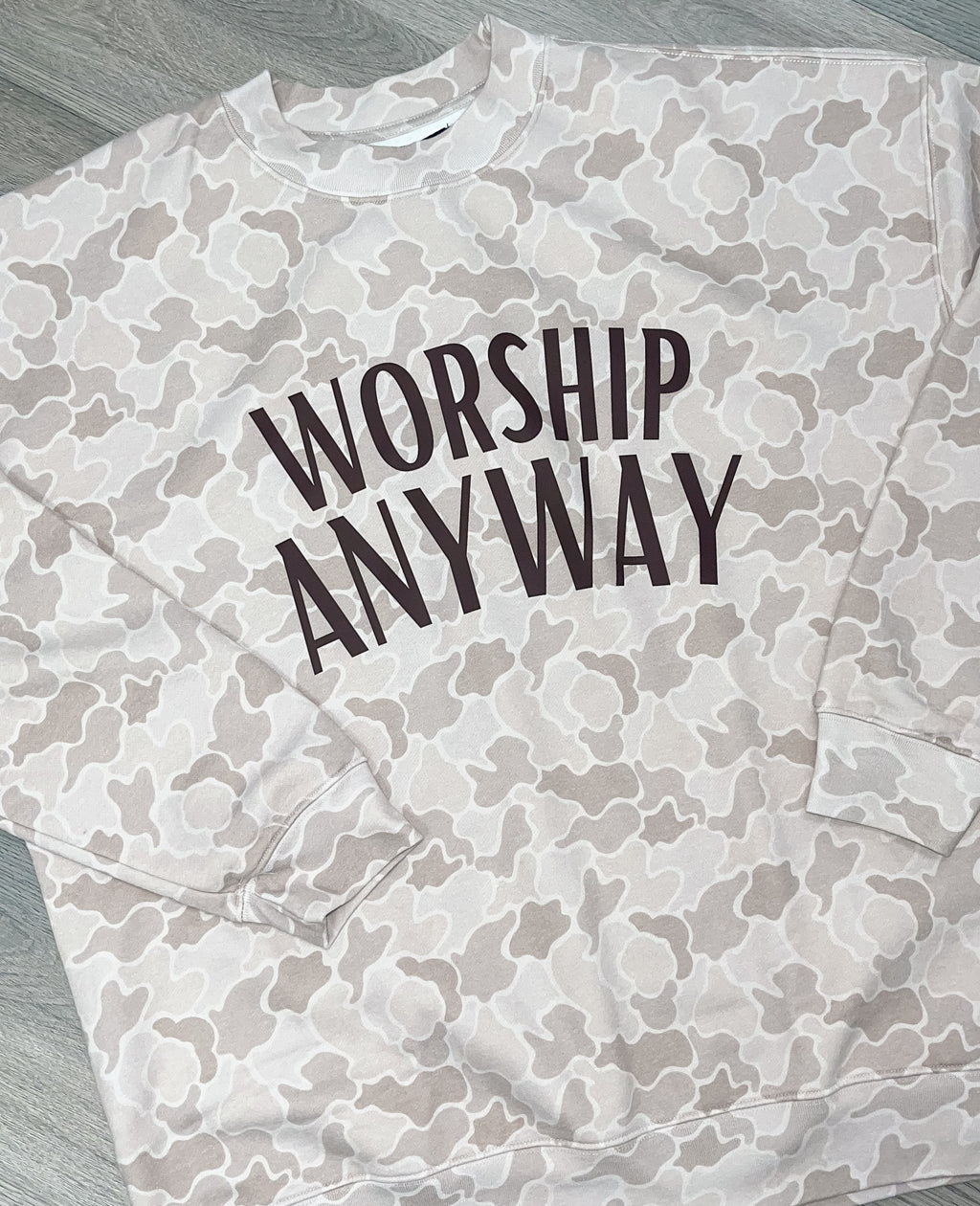 Worship Anyway Camo Crew