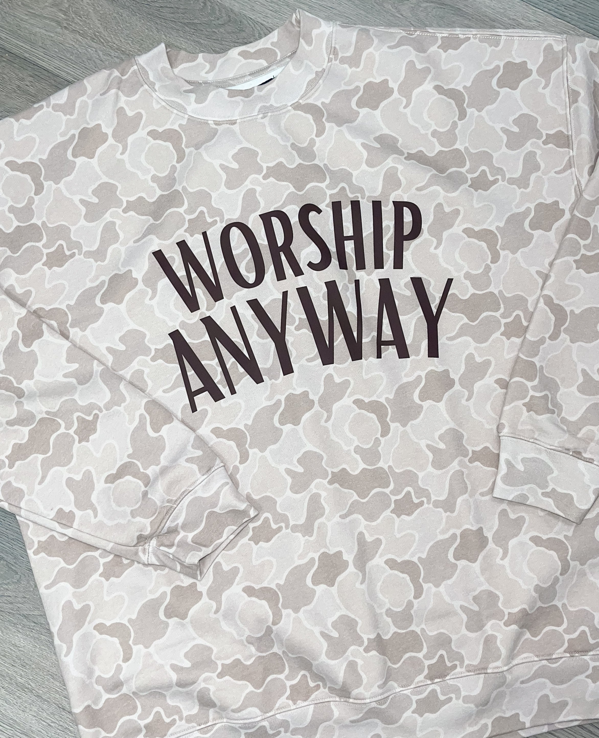 Worship Anyway Camo Crew