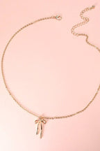 AUTHENTIC LONG BOW RIBBON NECKLACE | 31N24007