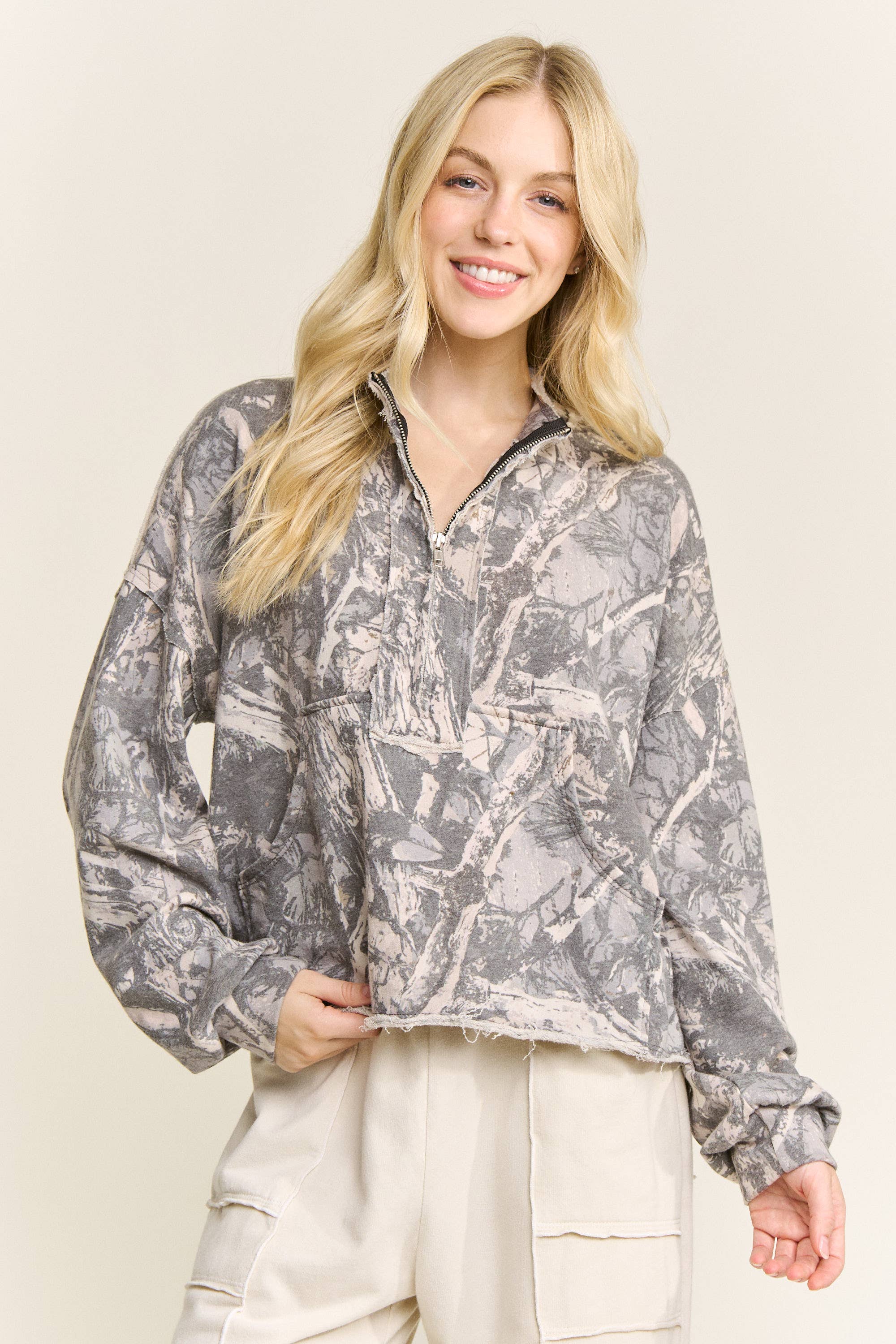 Camo Quarter Zip