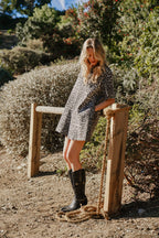 Leopard Wild Side Denim Dress