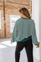 Shaylee Striped Long Sleeve Top