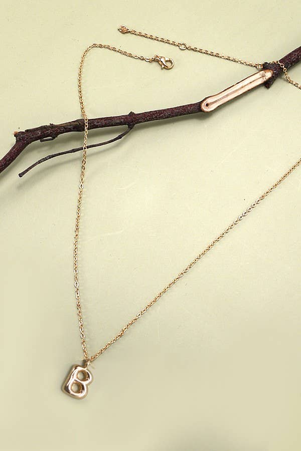 BALLOON BUBBLE PERSONALIZED INITIAL NECKLACEm