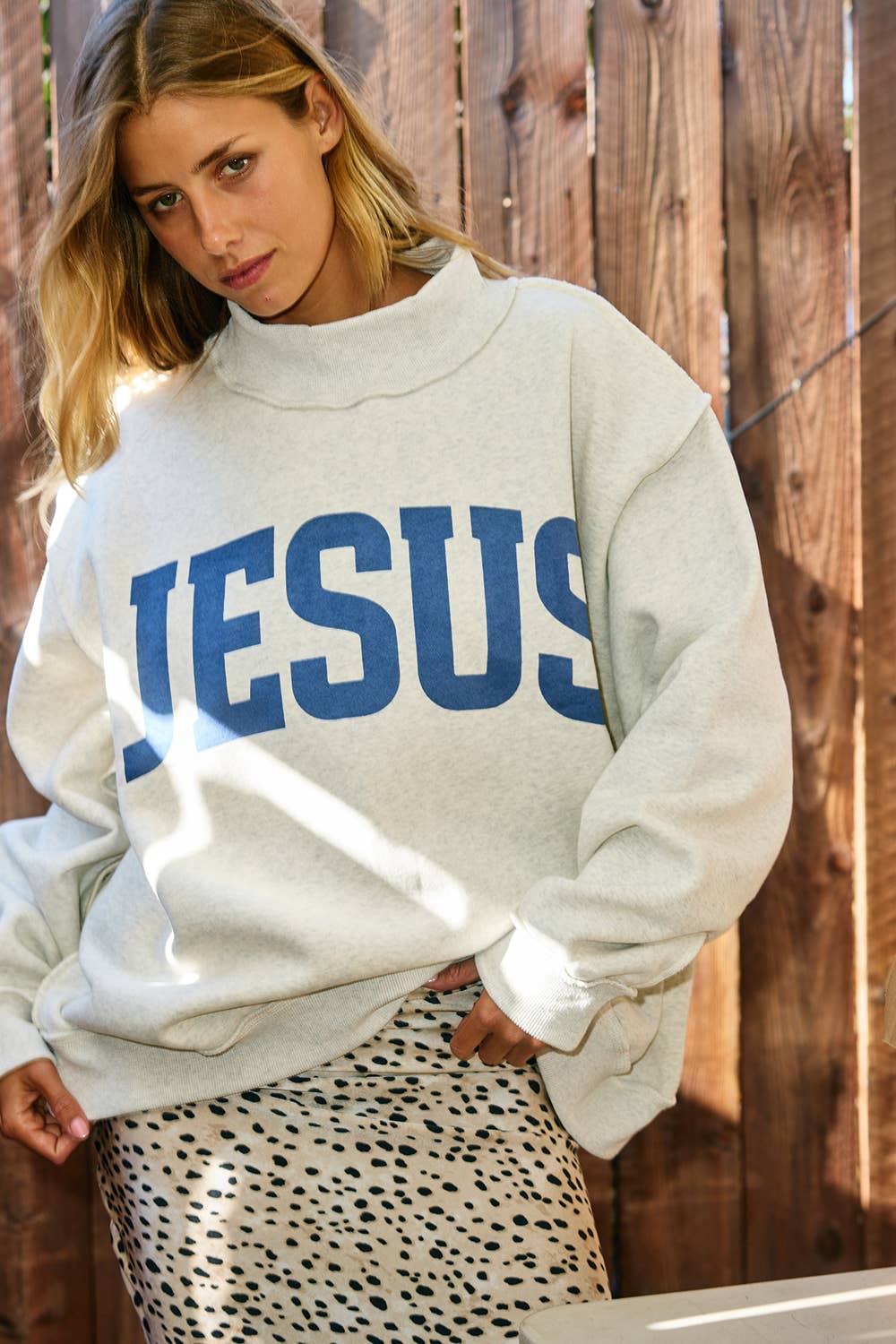 GOD IS GOOD Reversible Mock Neck