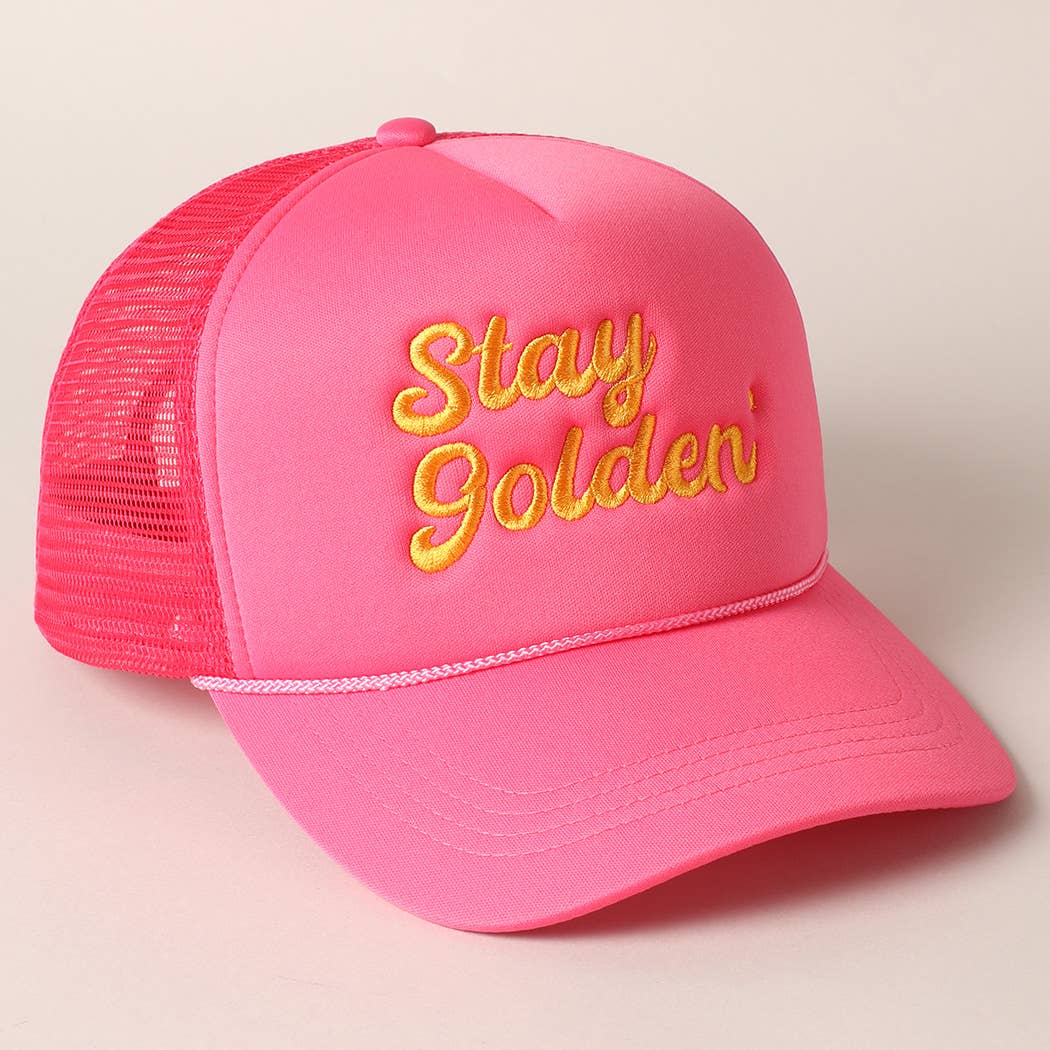 Stay Golden Trucker Hat