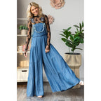 Embroidered Strap Flowy overall