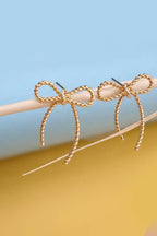 ROPE BOW STUD EARRINGS