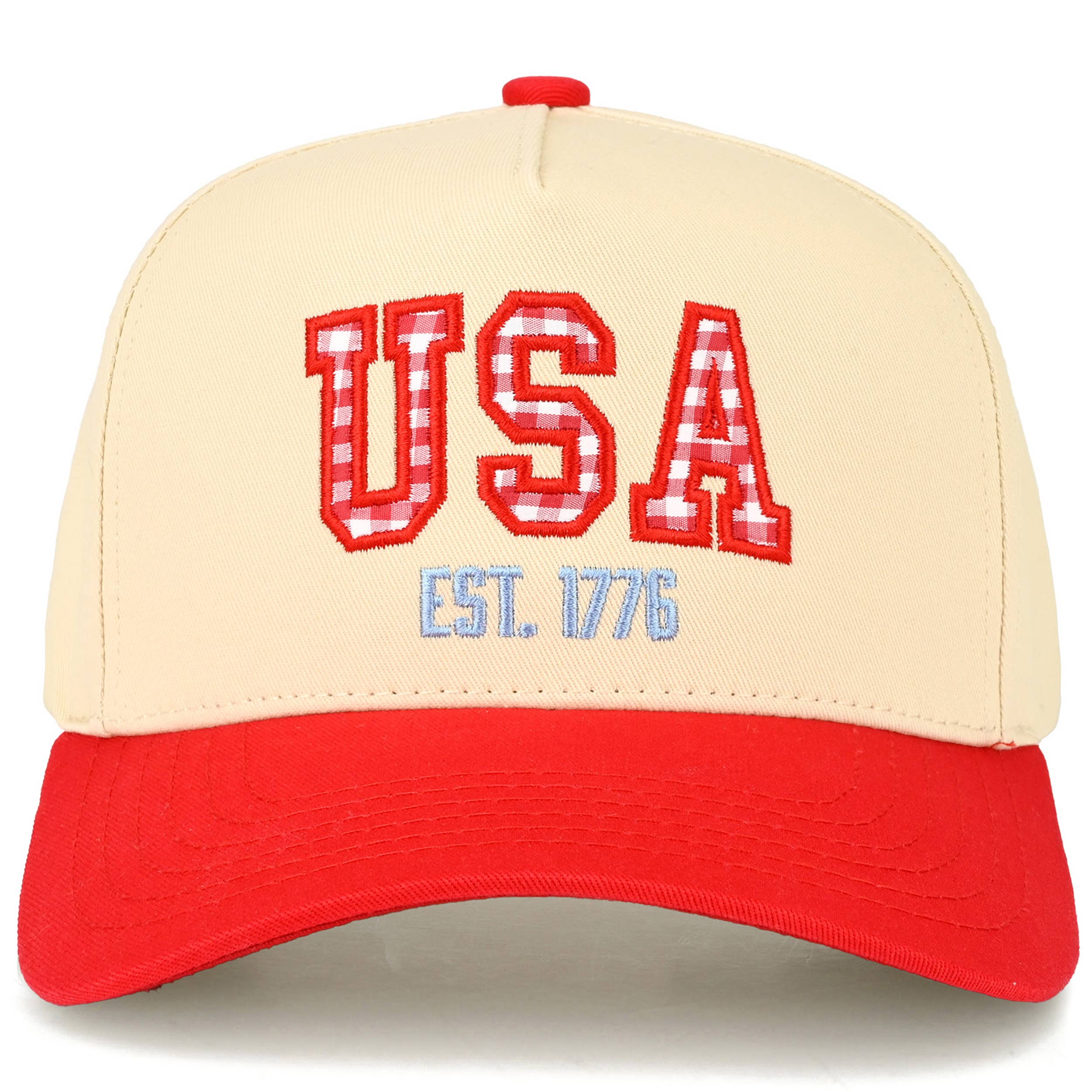 Gingham USA EST 1776 Two Tone Trucker Hat