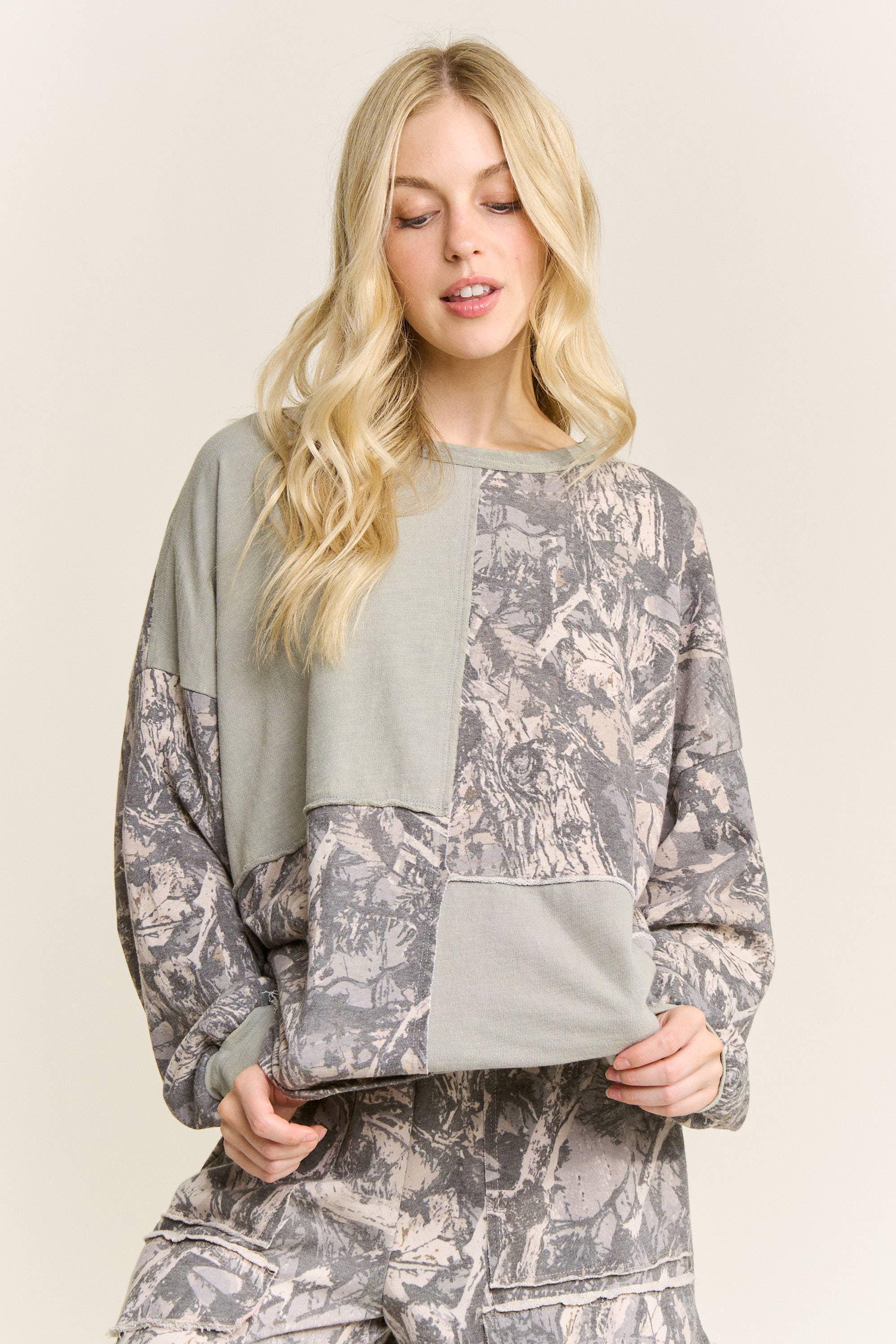 Camo Block Sweatshirt