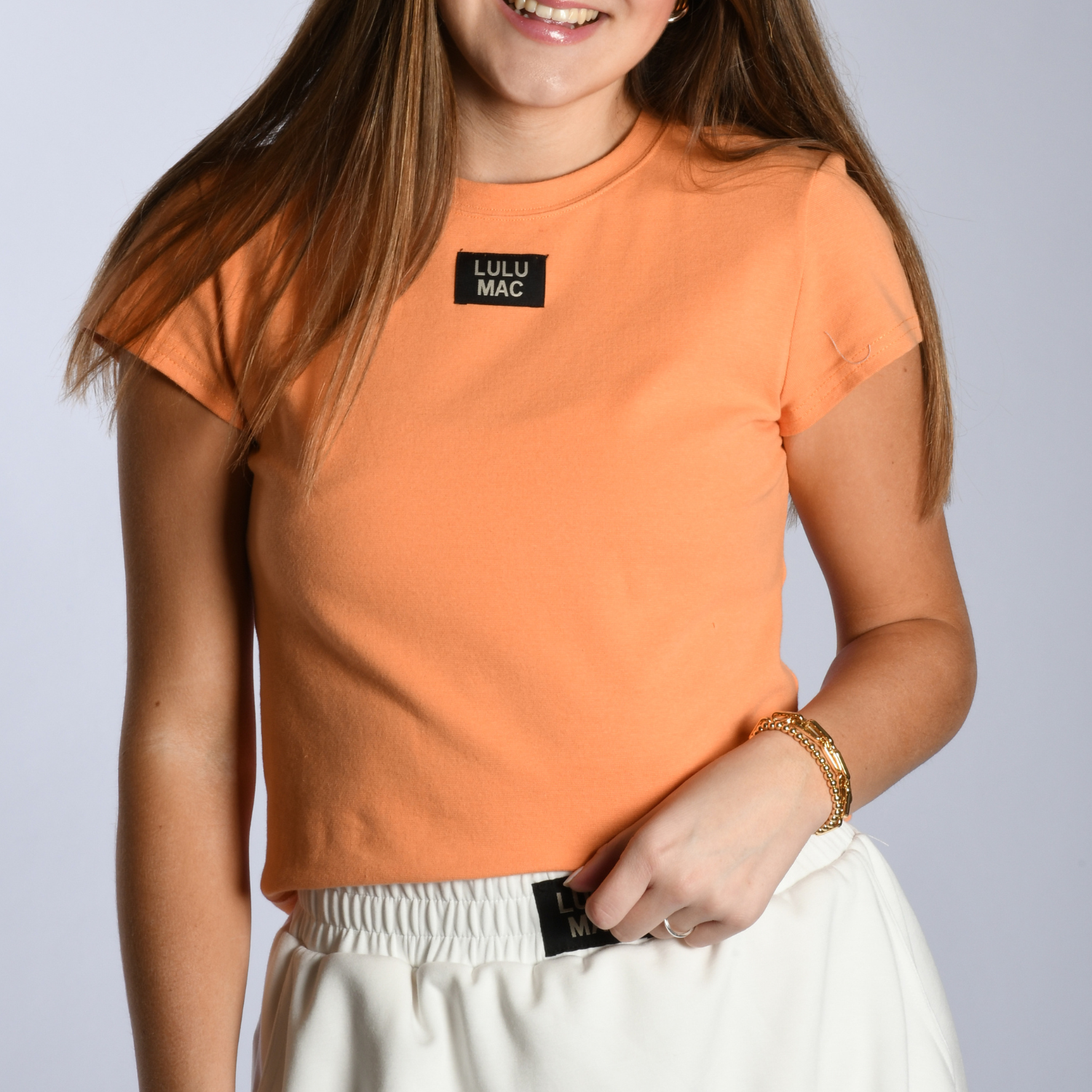 LULU MAC BABY DOLL TOP -Cantaloupe
