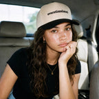 OVERSTIMULATED Embroidered Two Tone Trucker Cap