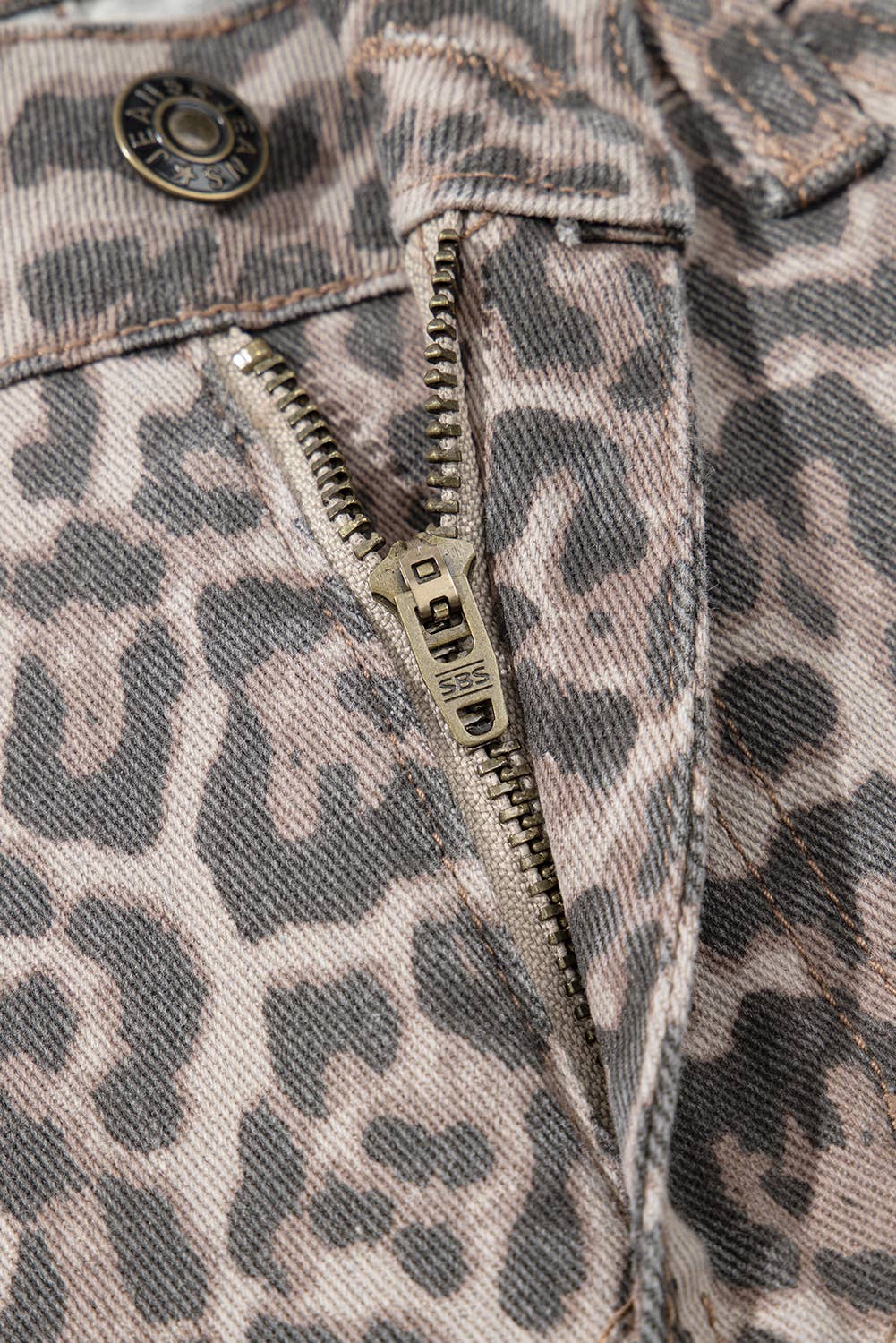 Leopard Wide Leg Jean