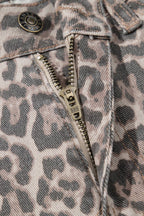 Leopard Wide Leg Jean