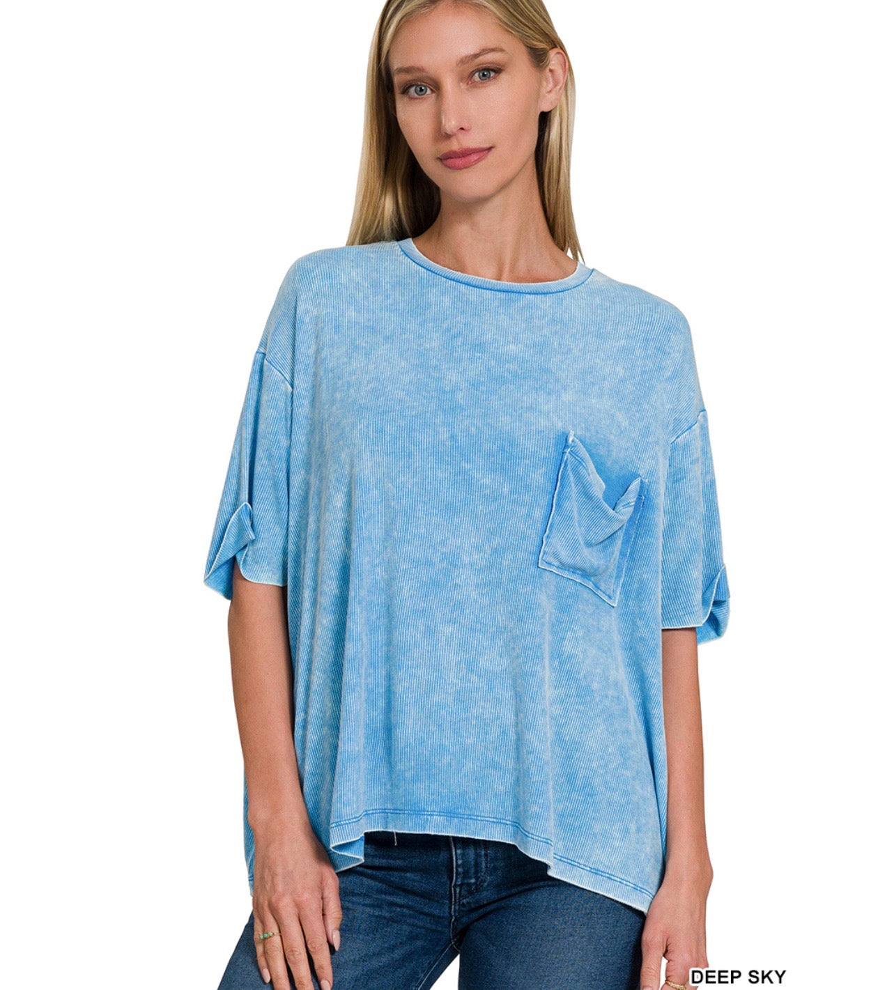 All Day Pocket Tee - SKY