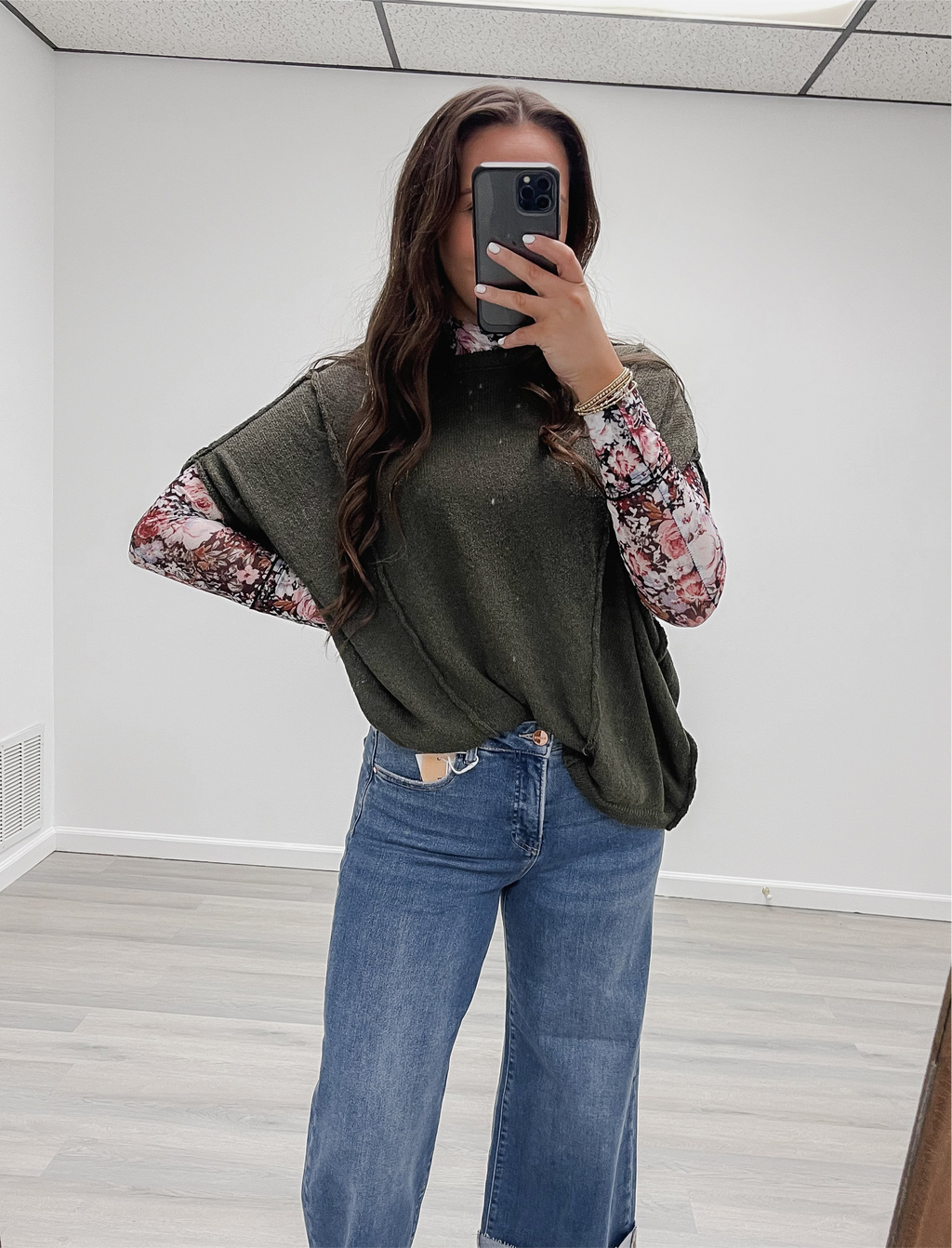 Samantha Knit Top - Olive