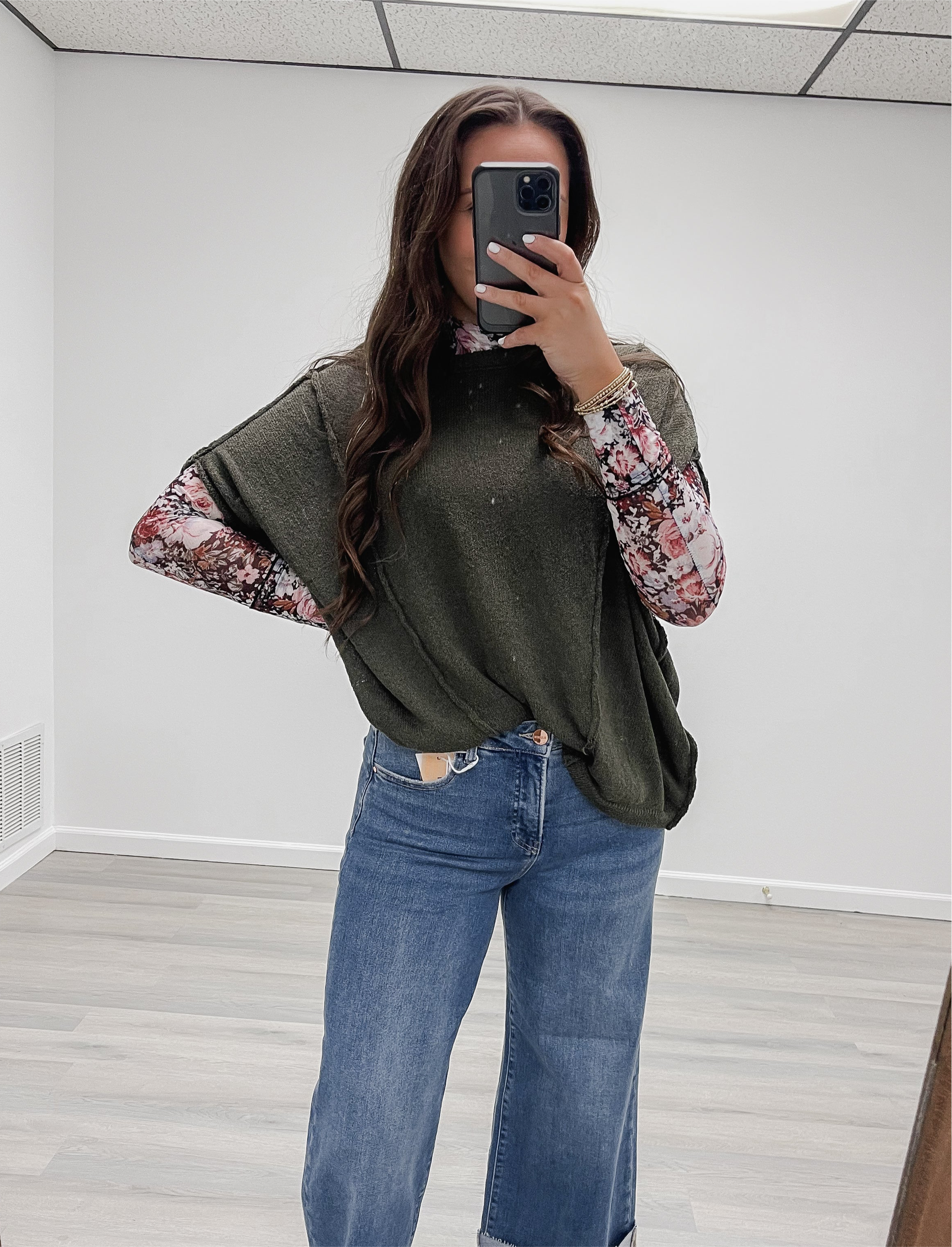 Samantha Knit Top - Olive