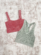 Washed Ribbed Brami - RUST