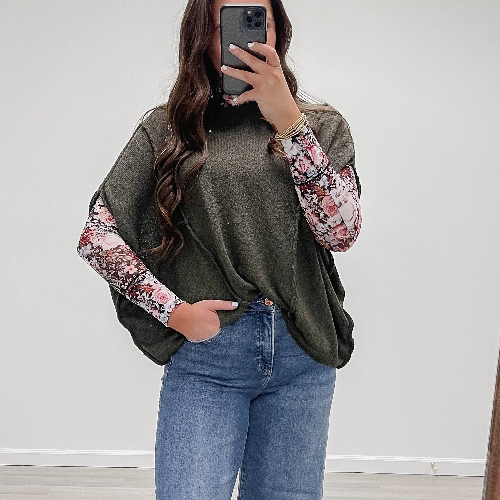 Samantha Knit Top - Olive