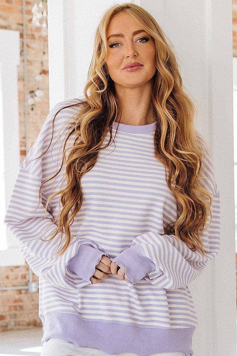 Shaylee Striped Long Sleeve Top