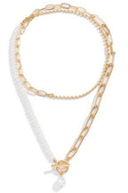 PEARL DOUBLE TOGGLE NECKLACE