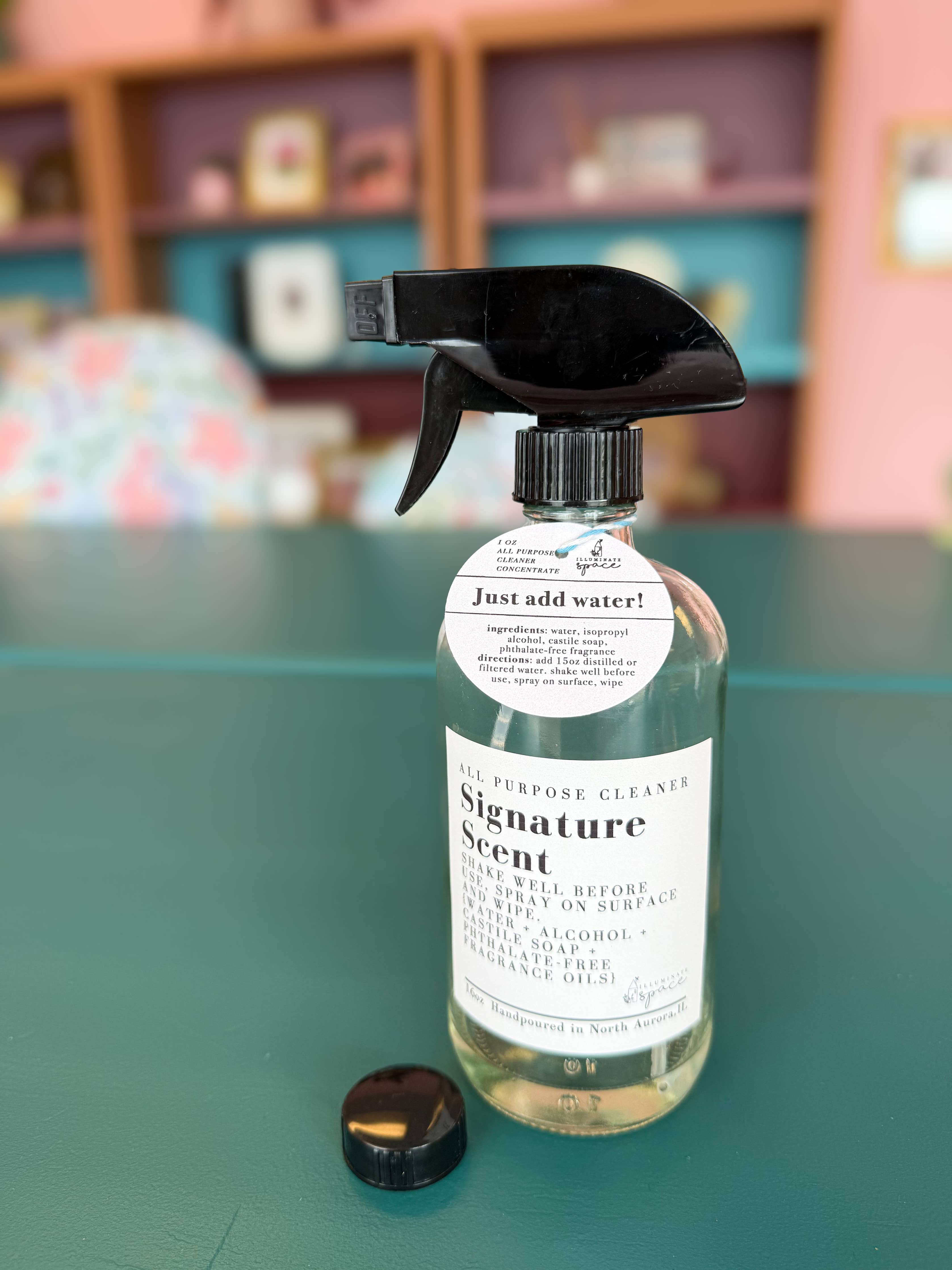 Concentrated Cleaner in Glass Spray Bottle – Just Add Water