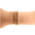 5MM Gold Beaded Bracelet