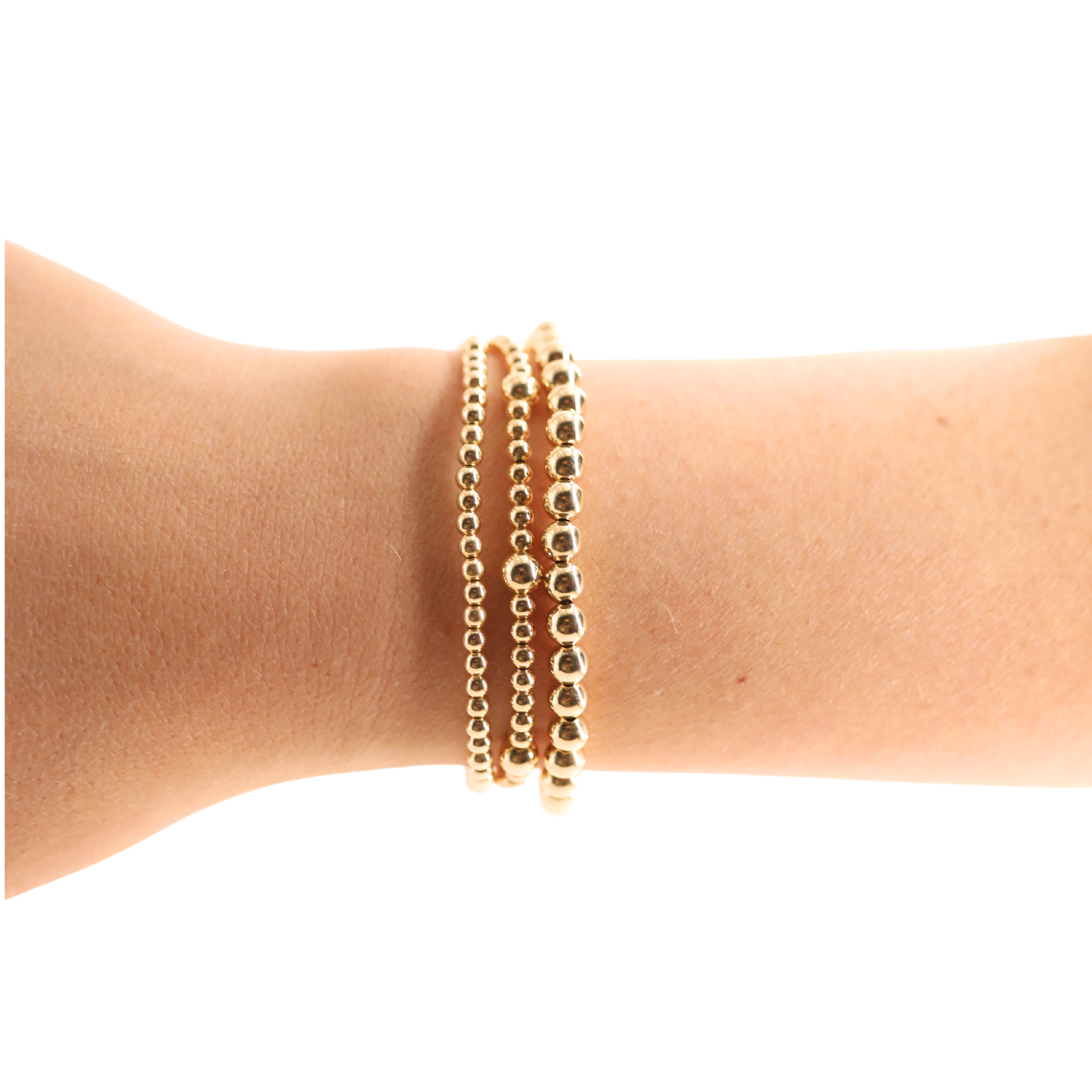 5MM Gold Beaded Bracelet