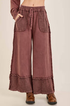 Cider Mill Mineral Wash Wide Leg Pants