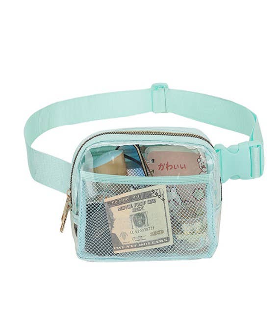 CLEAR CROSS BODY SLING MESSENGER FANNY PACK