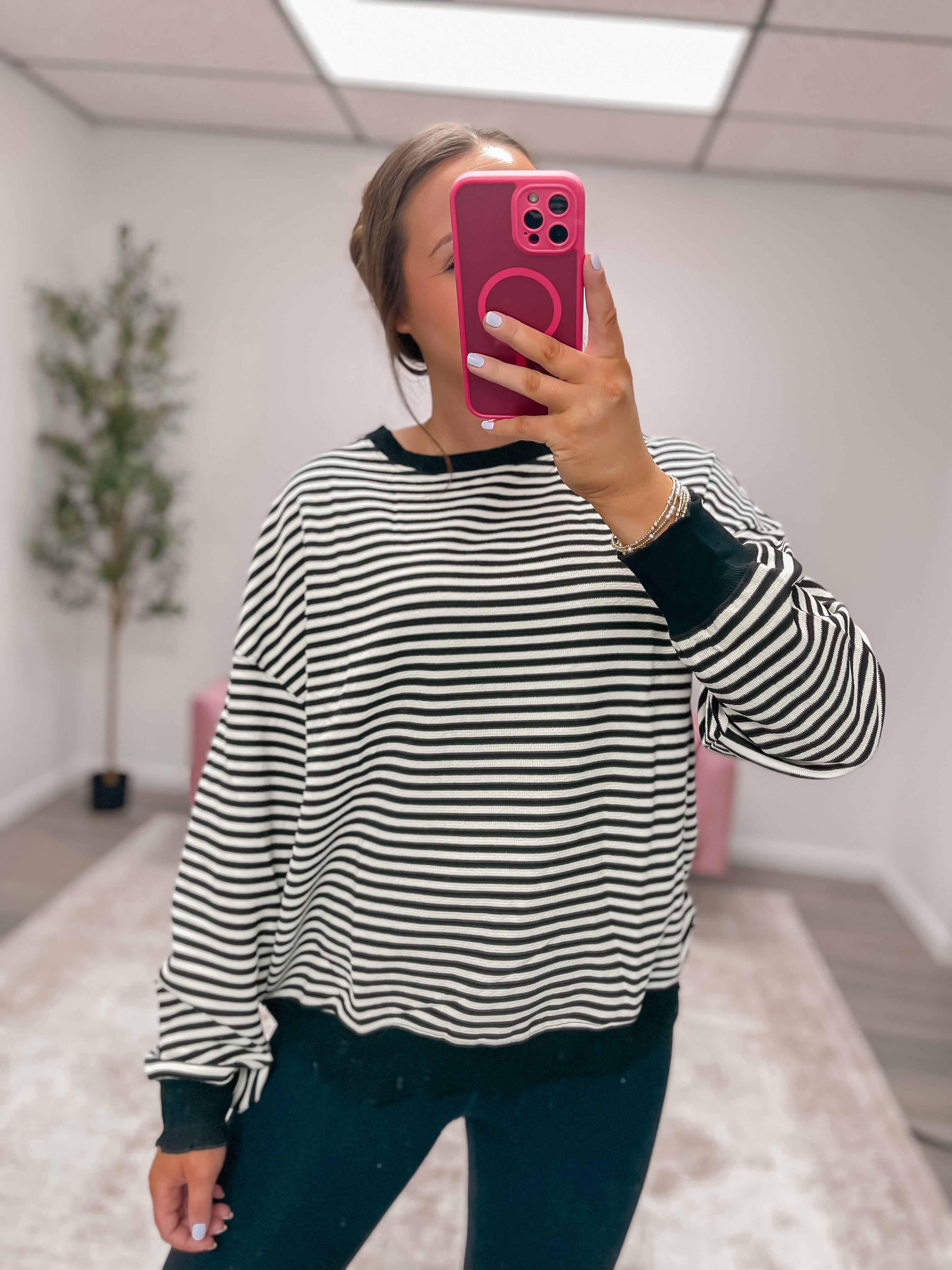 Shaylee Striped Top - 2 COLORS