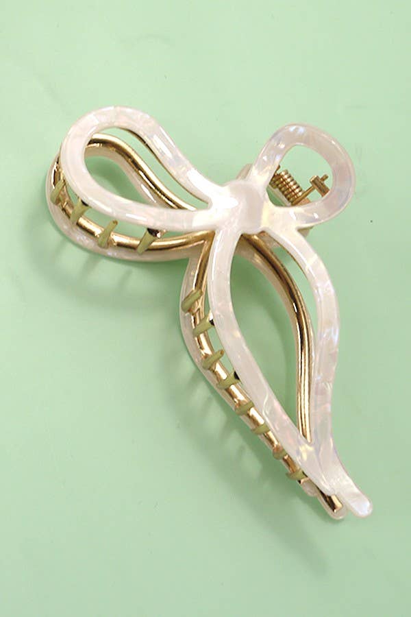 JUMBO BOW HAIR CLAW CLIP