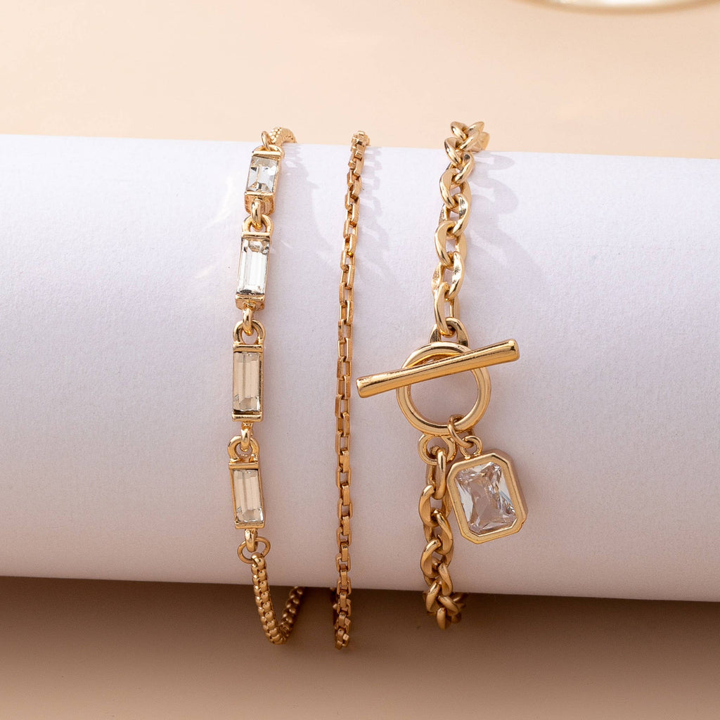 Multi Baguette Crystals & Toggle Clasp