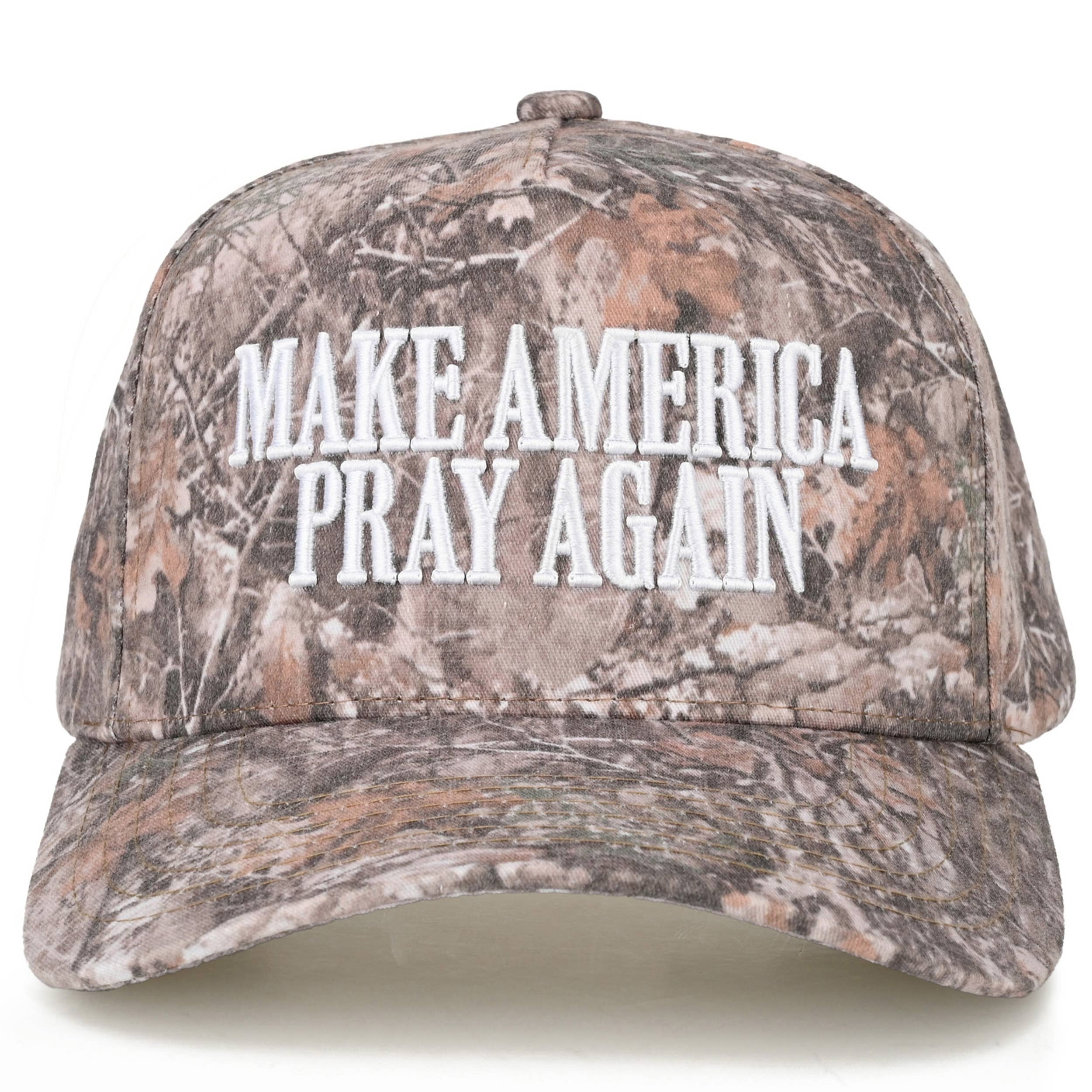 MAKE AMERICA PRAY AGAIN Two Tone Trucker Hat